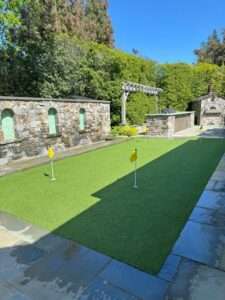 Installing Artificial Turf in Backyard