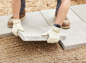 Laying Pavers on Dirt