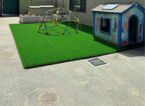 Synthetic turf installation