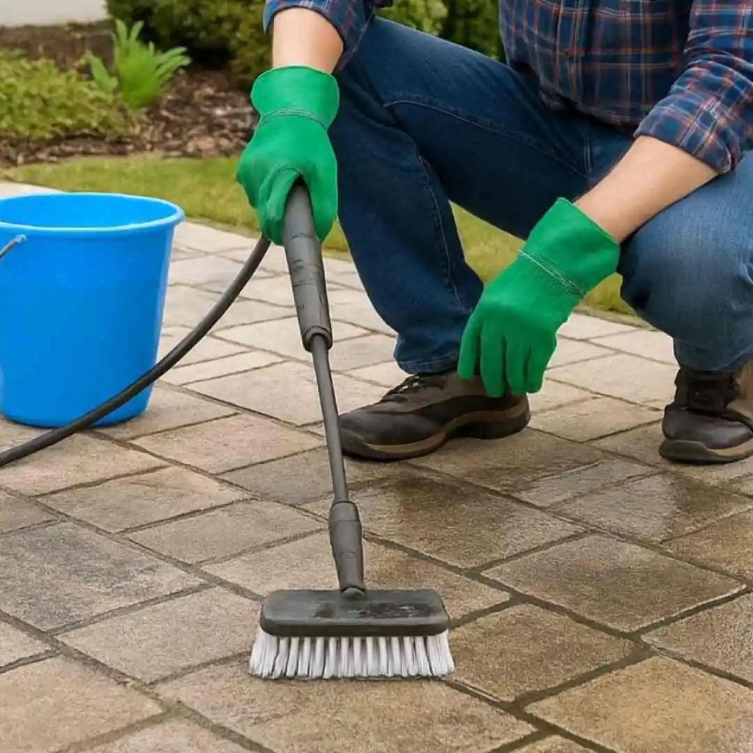 how to clean patio pavers