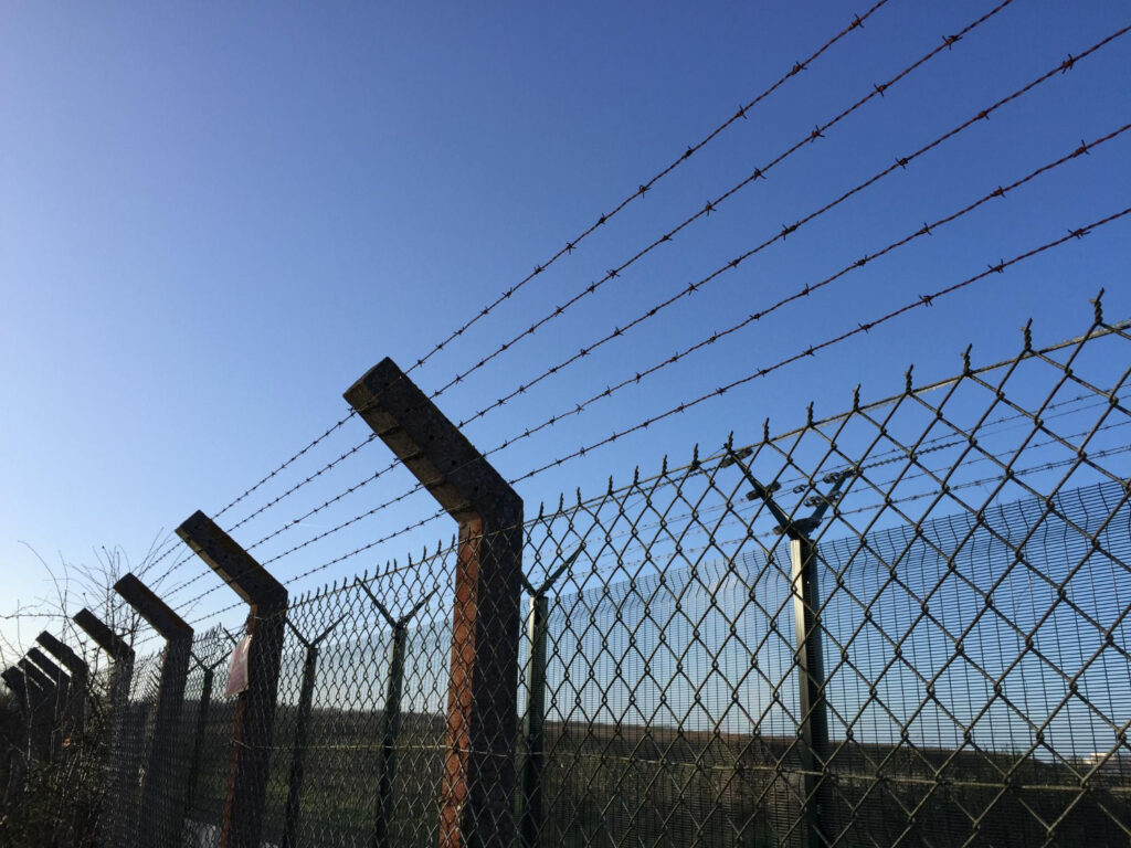 security fence installation