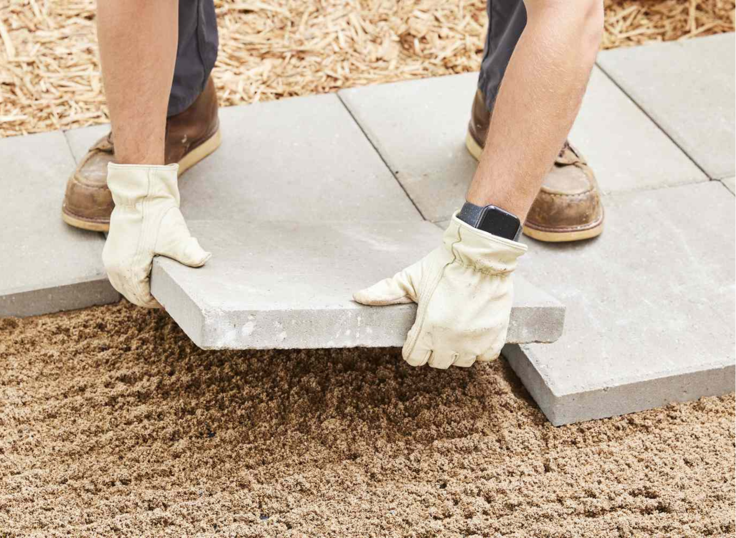 Laying Pavers on Dirt