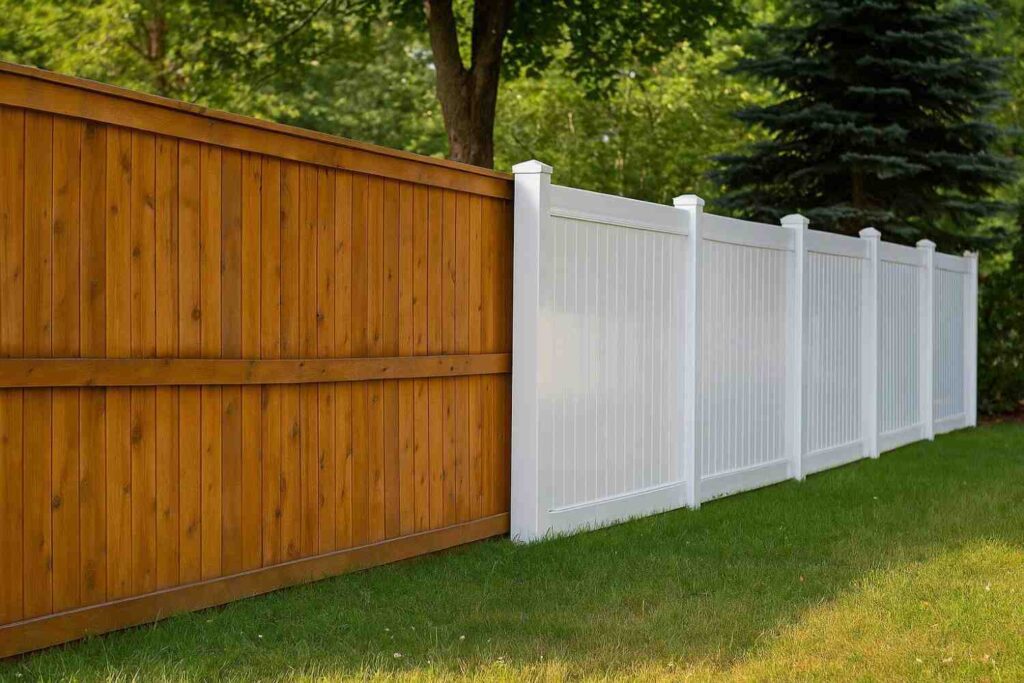 vinyl vs wood fence